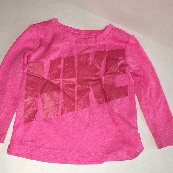 Nike Dri Fit Baby Girl Clothes Matching Set | Tee Shire, Long Sleeve Top Legging - Picture 6 of 8